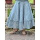 jupe 22253 PIRJO voile rigide et résille brodée Storm blue Ewa i Walla - 8