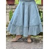 jupe 22253 PIRJO voile rigide et résille brodée Storm blue Ewa i Walla - 8