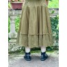 jupe 22253 PIRJO voile rigide et résille brodée Olive Ewa i Walla - 9