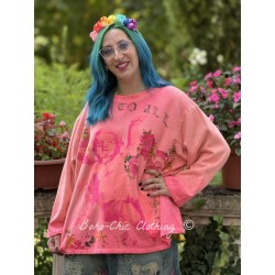 pullover Love To All Hermosa in Sunfaded Azalea