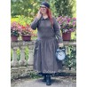 robe BERGAMOTE lin Noir Les Ours - 2