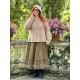 jupe 22253 PIRJO voile rigide et résille brodée Olive Ewa i Walla - 11