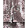 skirt LOUMI Macaroon with pink flowers velvet Les Ours - 15