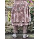 skirt LOUMI Macaroon with pink flowers velvet Les Ours - 3