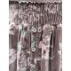 skirt LOUMI Macaroon with pink flowers velvet Les Ours - 16