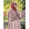 veste BEGONIA velours Macaron à fleurs roses Les Ours - 4