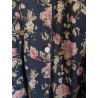 veste longue ARACHIDE coton Noir à fleurs Taille XXL Les Ours - 5