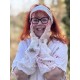 manchettes BLANDINE coton Imprimé fleurs Les Ours - 1