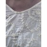 chemisier 44131 JUTTA voile de coton brodé Crème Ewa i Walla - 21