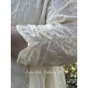 chemisier 44131 JUTTA voile de coton brodé Crème Ewa i Walla - 22