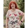 overalls Love Applique Cosmo in Crush Magnolia Pearl - 3