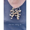 collier GRAPPE en papier teinture végétale Les Ours - 4