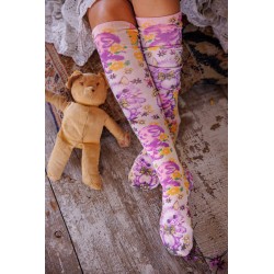socks Over The Knee in Snowball Magnolia Pearl - 1