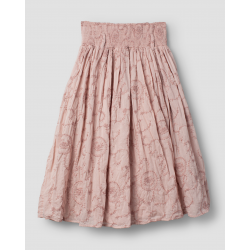 jupe 22262 OLGA voile de coton brodé Mauve pâle Ewa i Walla - 1