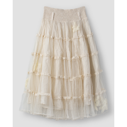 jupe 22275 SANDRA tulle Ivoire Ewa i Walla - 1