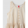 robe 55896 BIRGITTA coton Rayé jaune Ewa i Walla - 21