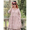 robe 55891 JOSEFINA voile de coton brodé Mauve pâle Ewa i Walla - 3