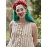 robe 55896 BIRGITTA coton Rayé jaune Ewa i Walla - 5