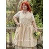 robe 55896 BIRGITTA coton Rayé jaune Ewa i Walla - 10