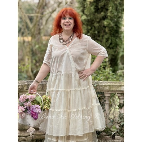 robe 55897 ALBERTA organdie et tulle Ivoire Ewa i Walla - 1