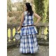 jupe 22177 BERTIN coton Carreaux bleus Ewa i Walla - 19