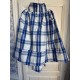 jupe 22177 BERTIN coton Carreaux bleus Ewa i Walla - 3
