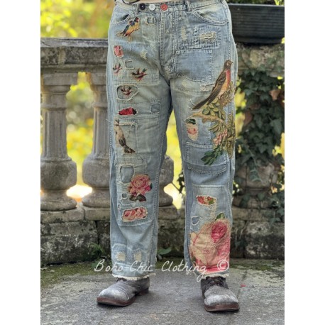 jean's Birdlover Miner in Washed Indigo Magnolia Pearl - 1