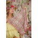scarf Handkerchief in Chocolate Poppy Magnolia Pearl - 8