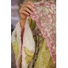 scarf Handkerchief in Chocolate Poppy Magnolia Pearl - 10