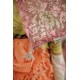 scarf Handkerchief in Chocolate Poppy Magnolia Pearl - 11