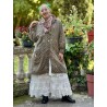 scarf Handkerchief in Chocolate Poppy Magnolia Pearl - 2