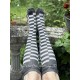 chaussettes Over The Knee in Black Piano Key Magnolia Pearl - 4