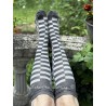 chaussettes Over The Knee in Black Piano Key Magnolia Pearl - 4