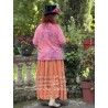 skirt Eyelet in Arancia Magnolia Pearl - 16