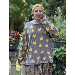 T-shirt Star Applique Viggo in Bravo Magnolia Pearl - 1