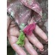 scarf Handkerchief in Chocolate Poppy Magnolia Pearl - 7