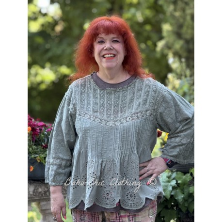 blouse Jodi in Seafoam Gray Magnolia Pearl - 1