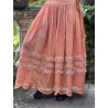 skirt Eyelet in Arancia Magnolia Pearl - 2