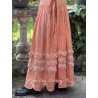 skirt Eyelet in Arancia Magnolia Pearl - 4