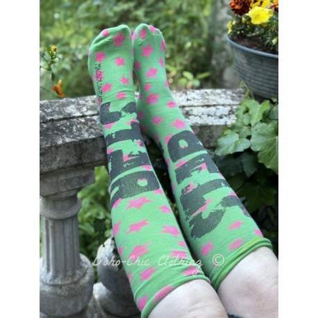 socks Over The Knee in Out Of This World Magnolia Pearl - 1