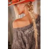 T-shirt Little Star Applique in Meteorite Magnolia Pearl - 12
