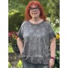 T-shirt Little Star Applique in Meteorite Magnolia Pearl - 2