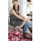 robe Clemence in Madre Magnolia Pearl - 10