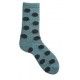chaussettes giant dot en laine et cachemire bleu mineral lisa b. - 1