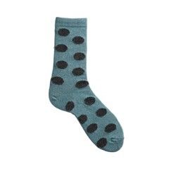 socks giant dot in mineral wool and cashmere