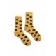 socks giant dot in yellow wool and cashmere lisa b. - 1