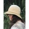 hat VALENTINA in cream and straw hemp Grevi - 6