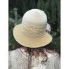 hat VALENTINA in cream and straw hemp Grevi - 7