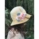 hat VALENTINA in cream and straw hemp Grevi - 4