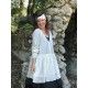 tunic ANNA off-white with black dots cotton Les Ours - 1